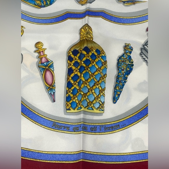 Hermes Vintage Scarf Carre 90”Qu’Importe Le Falcon” - Picture 11 of 16